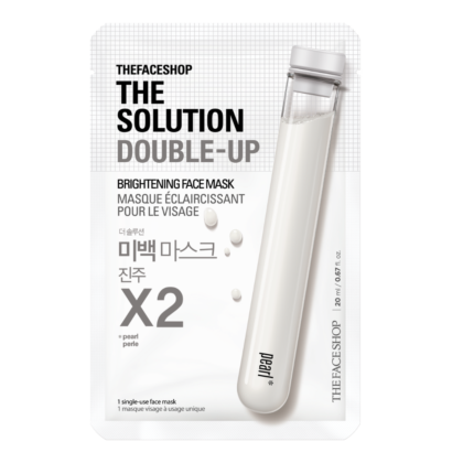 THE SOLUTION DOUBLE -UP BRIGHTENING FACE MASK
