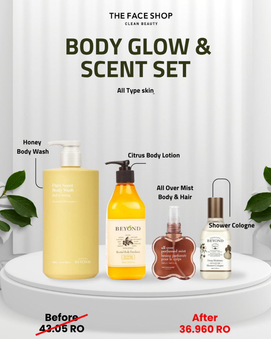 Body glow & scent set
