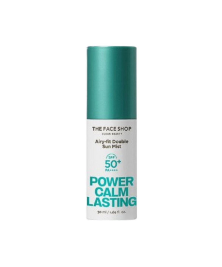 THE FACE SHOP POWER CALM LASTING AIRY-FIT DOUBLE SUN MIST