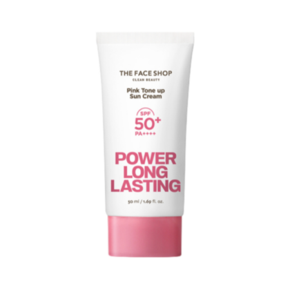 THE FACE SHOP POWER LONG-LASTING PINK TONE UP SUN CREAM