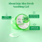 JEJU ALOE FRESH SOOTHING GEL - 300ml - Image 2