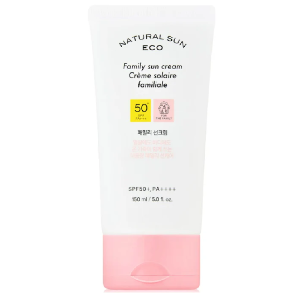 8801051490152 كريم واقي شمس حجم عائلي ناتشورال صن إيكو SPF50+ PA+++ - حجم 150 مل - الصورة 1