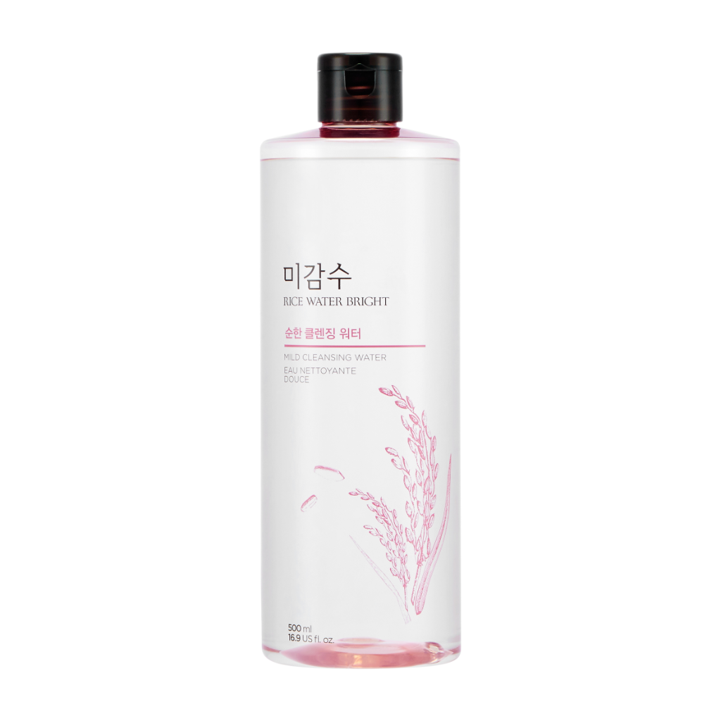 8806182587542 THEFACESHOP RICE WATER BRIGHT MILD CLEANSING WATER - 500ml - Image 1