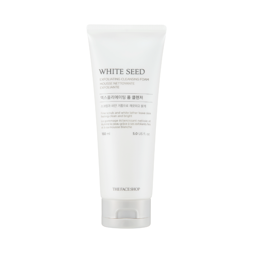 8806182593901 WHITE SEED EXFOLIATING CLEANSING FOAM - 150ml - Image 1